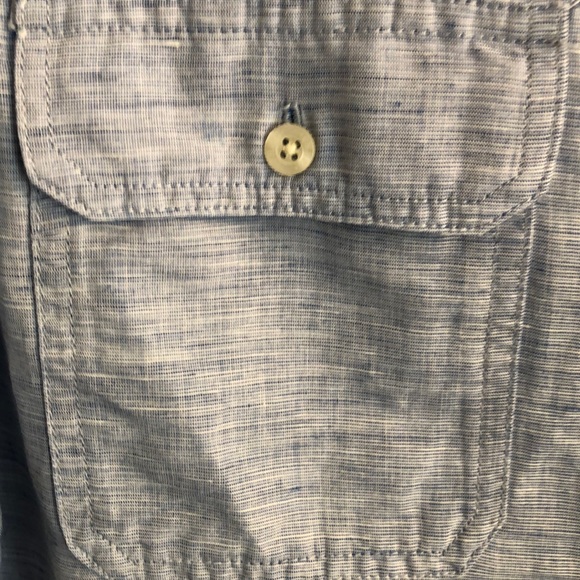 NWOT Chaps Chambray Button Down Top - Picture 6 of 6